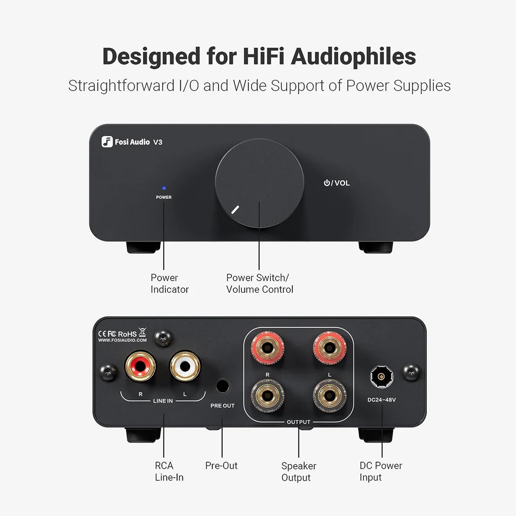 Fosi Audio - V3 48V Stereo Power Amplifier - Image 6