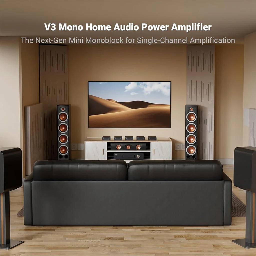 Fosi Audio V3 Mono 240W Power Amplifier for Home Audio Speakers - Image 6