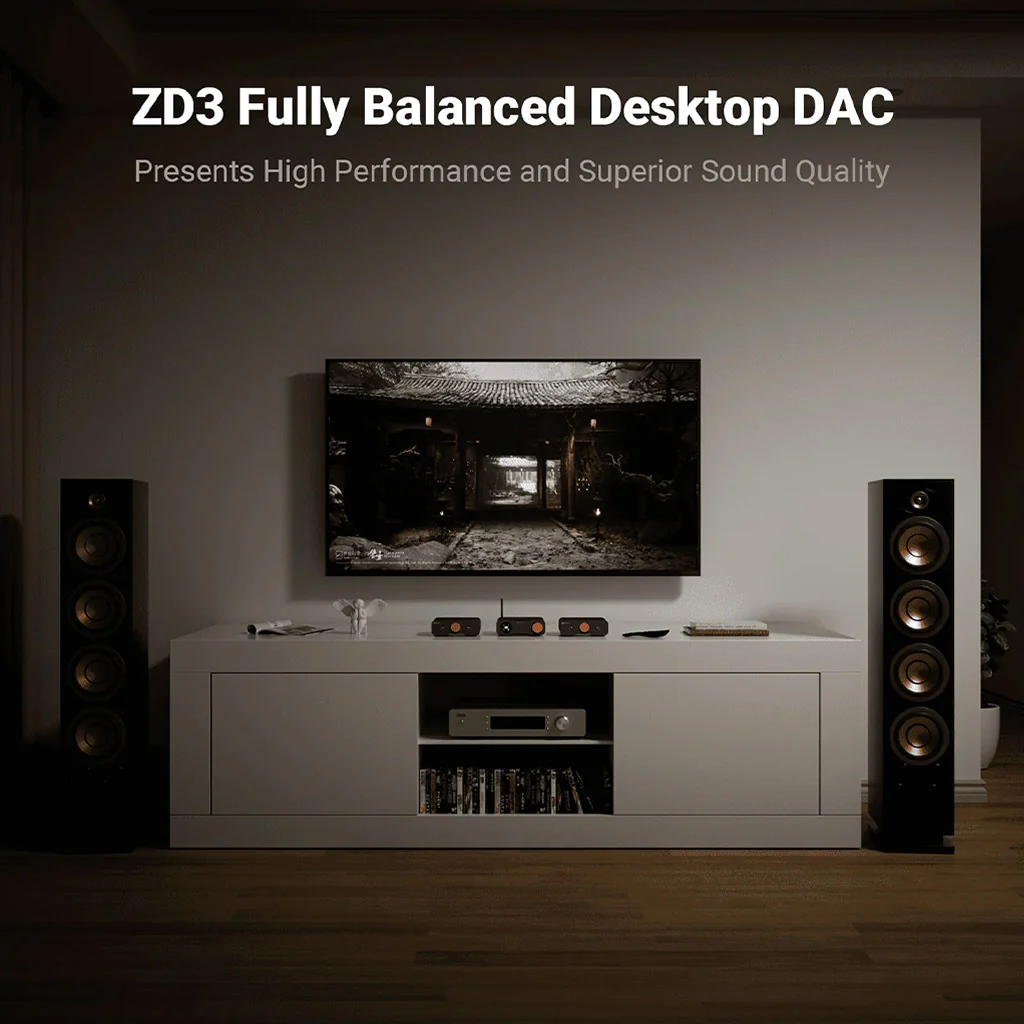 Fosi Audio ZD3 Fully Balanced Desktop DAC with Preamp Functionality - Image 2