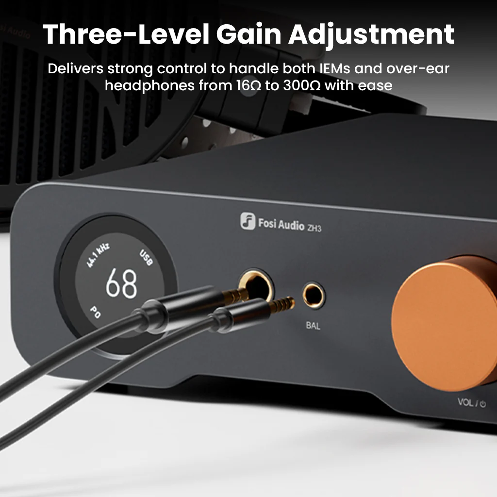 Fosi Audio- ZH3 High-End Desktop DAC, Headphone Amp, & Pre-Amp - Image 11