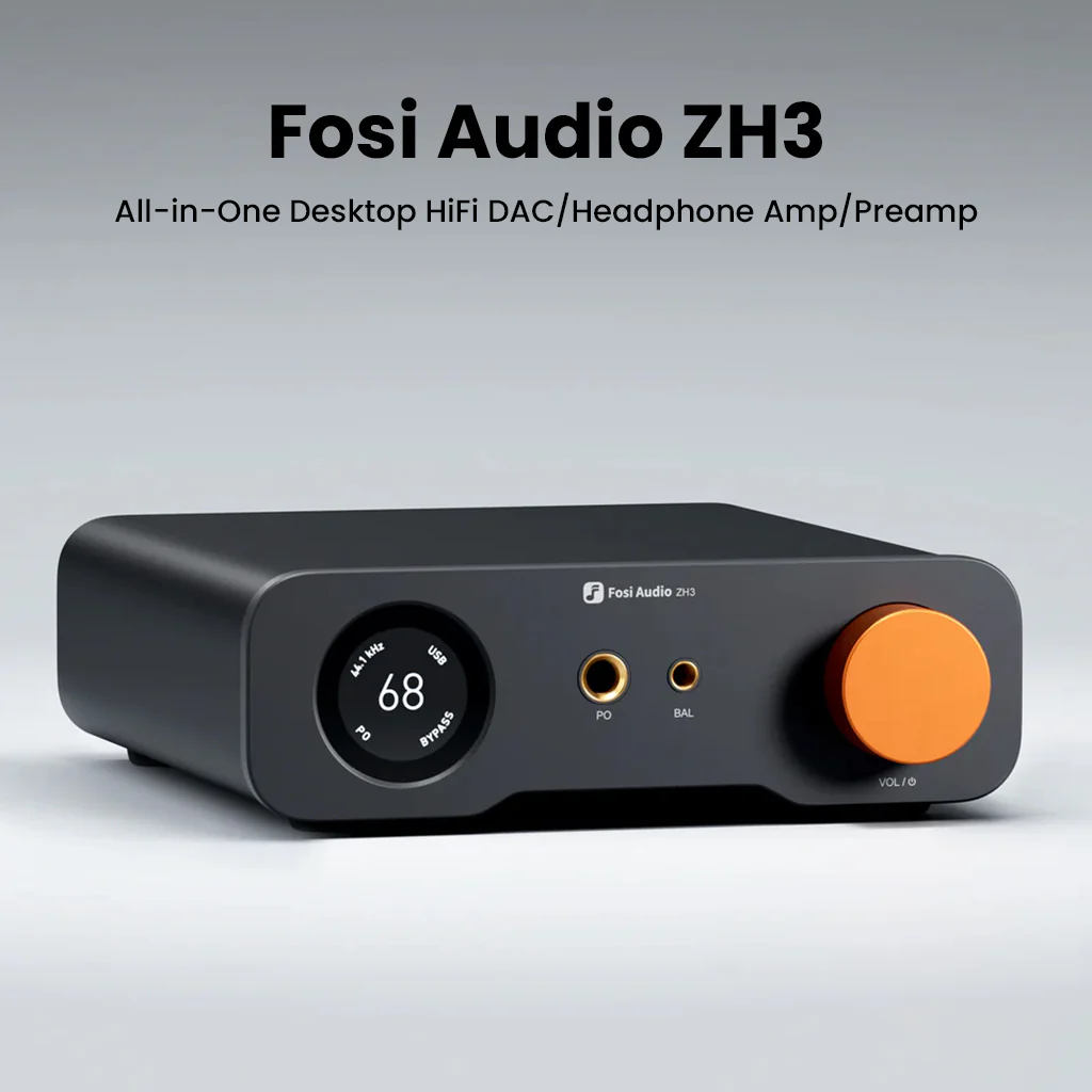Fosi Audio- ZH3 High-End Desktop DAC, Headphone Amp, & Pre-Amp - Image 2