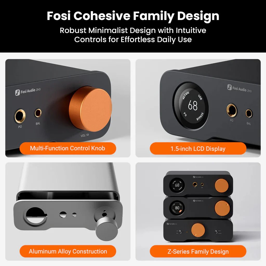 Fosi Audio- ZH3 High-End Desktop DAC, Headphone Amp, & Pre-Amp - Image 7