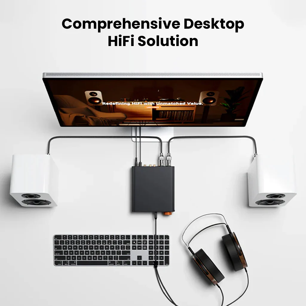 Fosi Audio- ZH3 High-End Desktop DAC, Headphone Amp, & Pre-Amp - Image 8