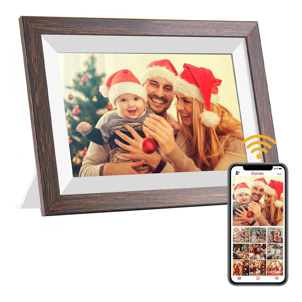 FRAMEO – 32GB 10.1” Wi-Fi Digital Photo Frame with HD Touch Screen & App Control