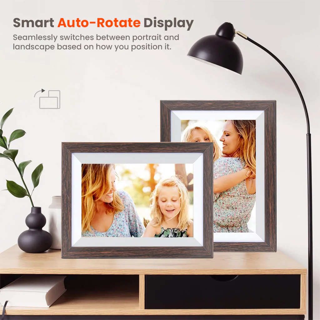FRAMEO – 32GB 10.1” Wi-Fi Digital Photo Frame with HD Touch Screen & App Control - Image 5