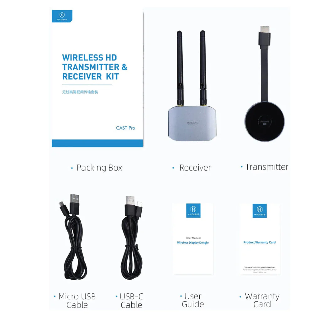 HAGiBiS - Wireless HD Display Transmitter & Receiver Extender Kit - Image 13