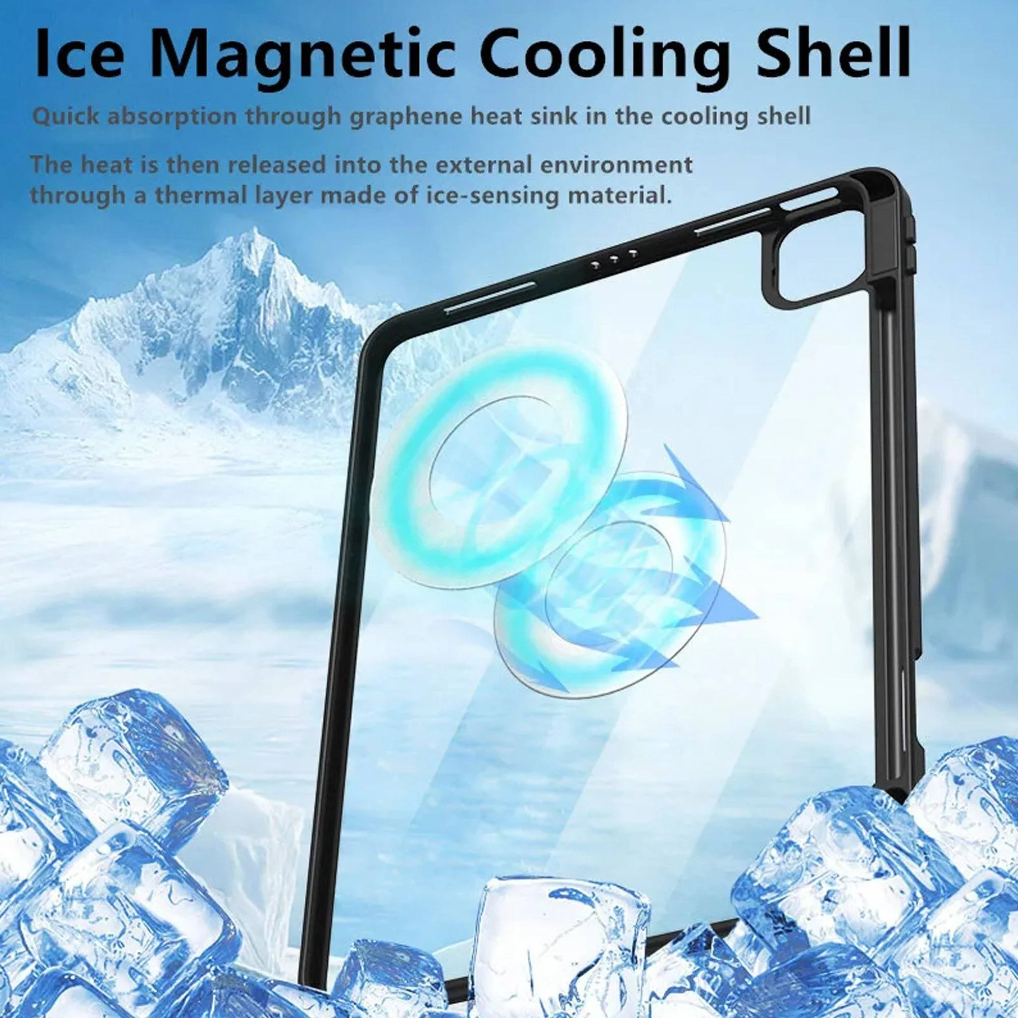 HD109T Keyboard Case for iPad Air M2/M3 with Magnetically Detachable Cover - Image 6