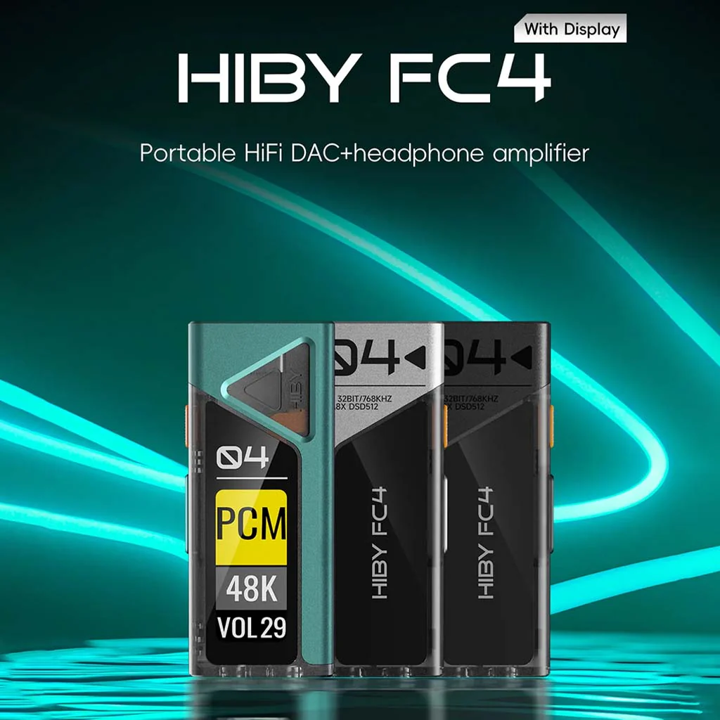 HiBy FC4 with Display Portable Dual CS43131 HiFi DAC+Headphone Amplifier - Image 4