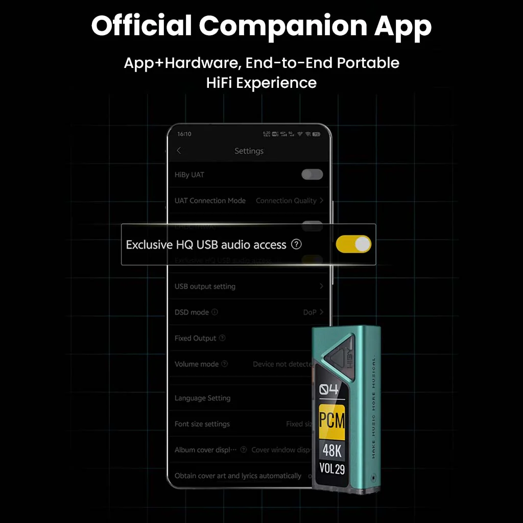 HiBy FC4 with Display Portable Dual CS43131 HiFi DAC+Headphone Amplifier - Image 9