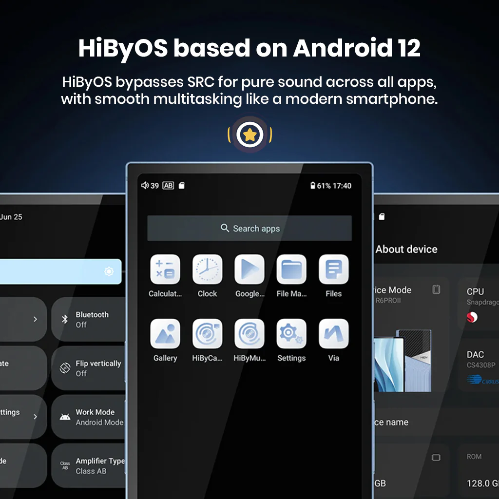 HiBy- R6 Pro II 2025 Portable Music Player Hi-Res Lossless DAP - Image 7