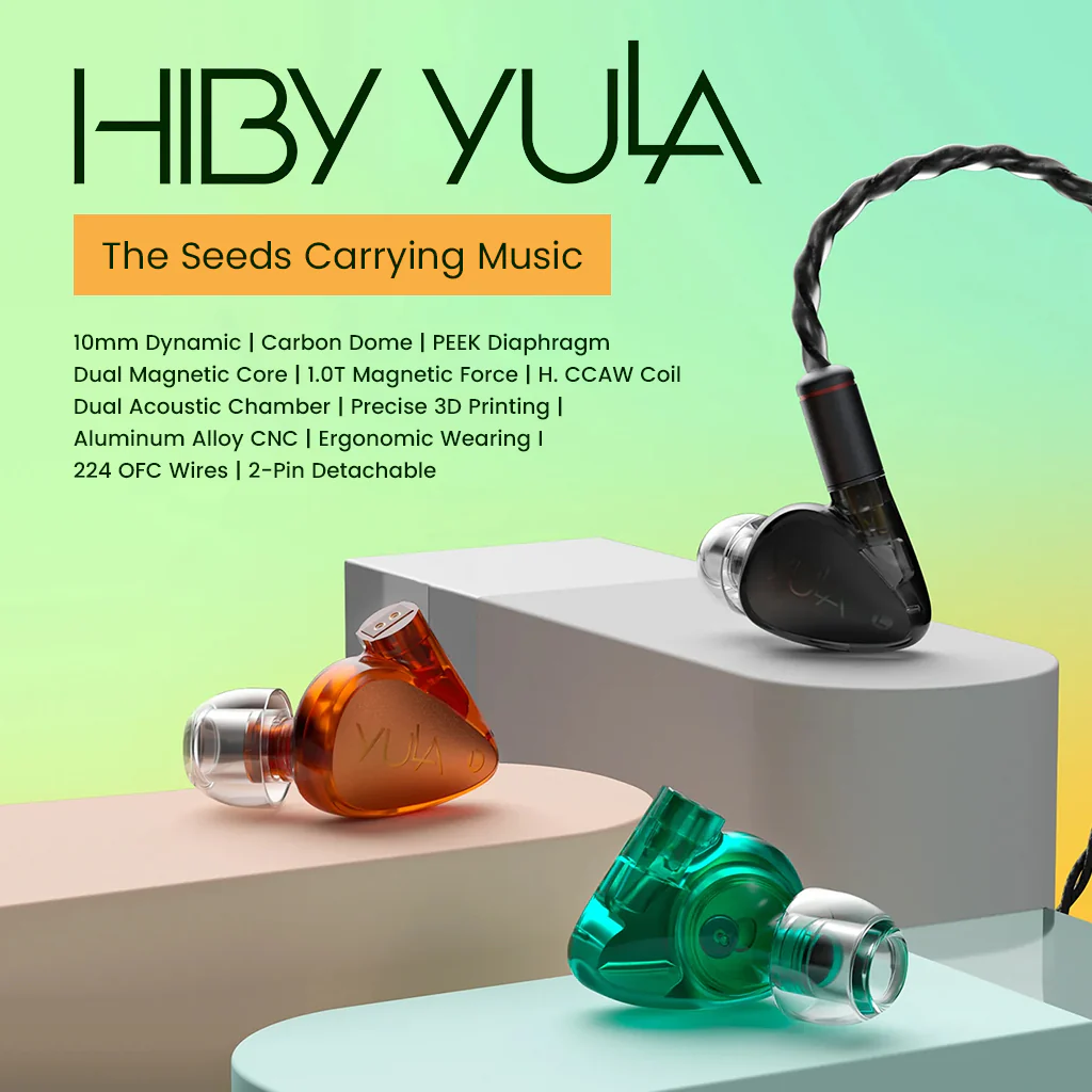 HiBy- Yula 10mm Dynamic Driver HiFi In-Ear Monitor - Image 2