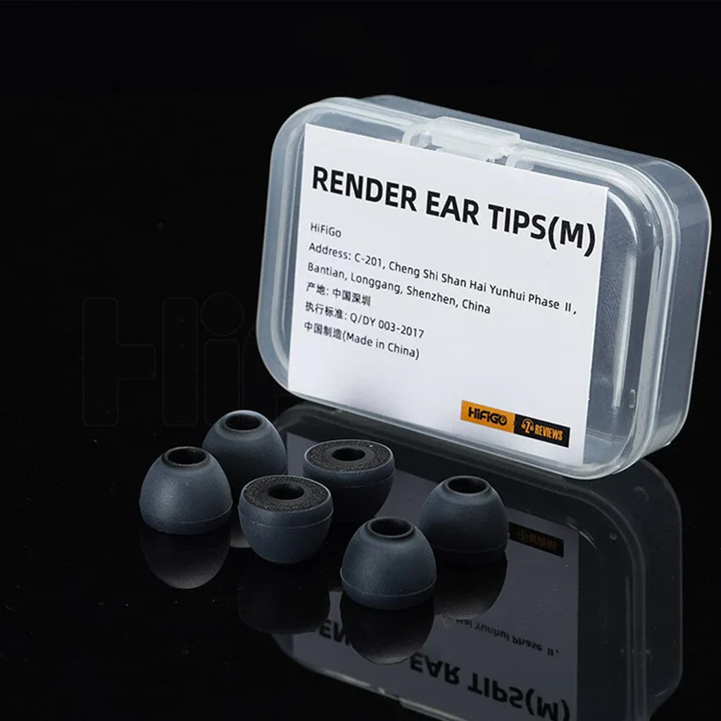 HiFiGo x ZEOS - Render Silicone Memory Foam Eartips - Image 9