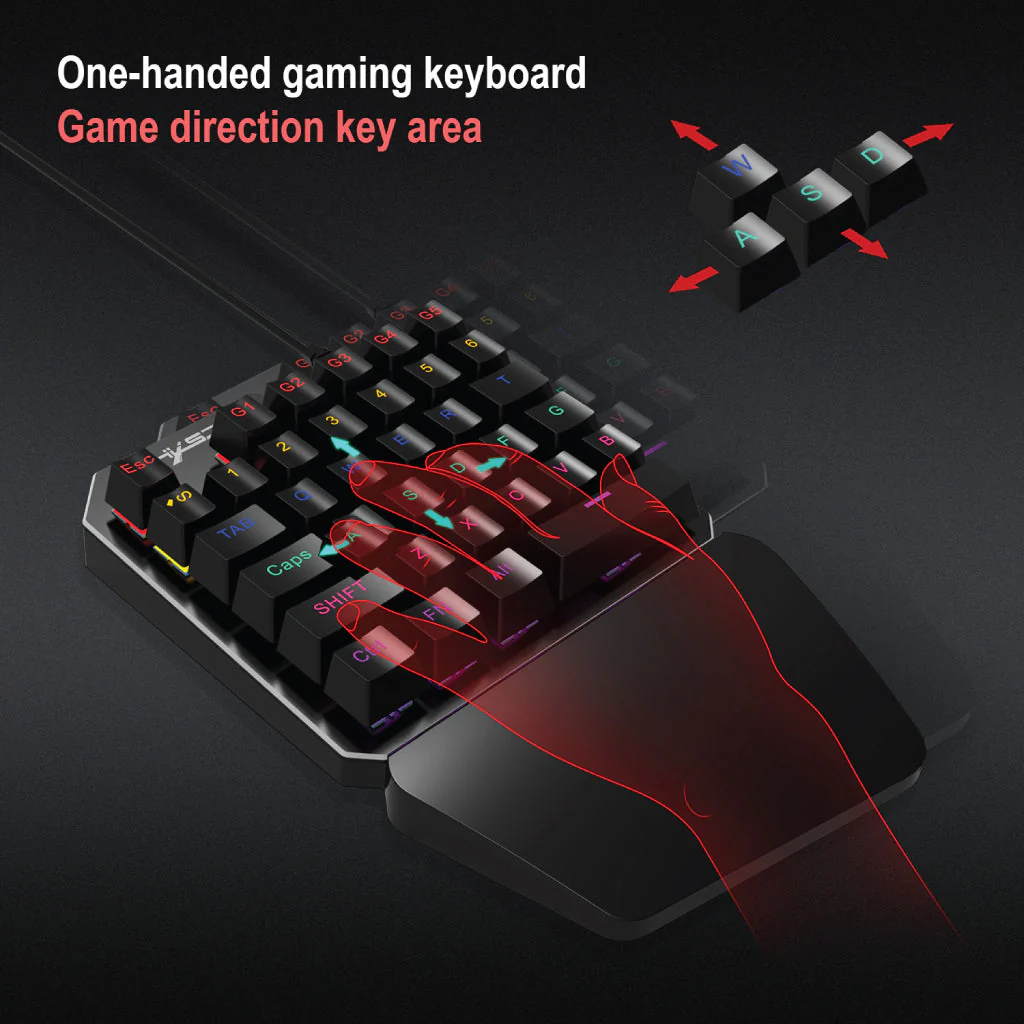 HXSJ - J100 Wired Gaming Keyboard - Image 8
