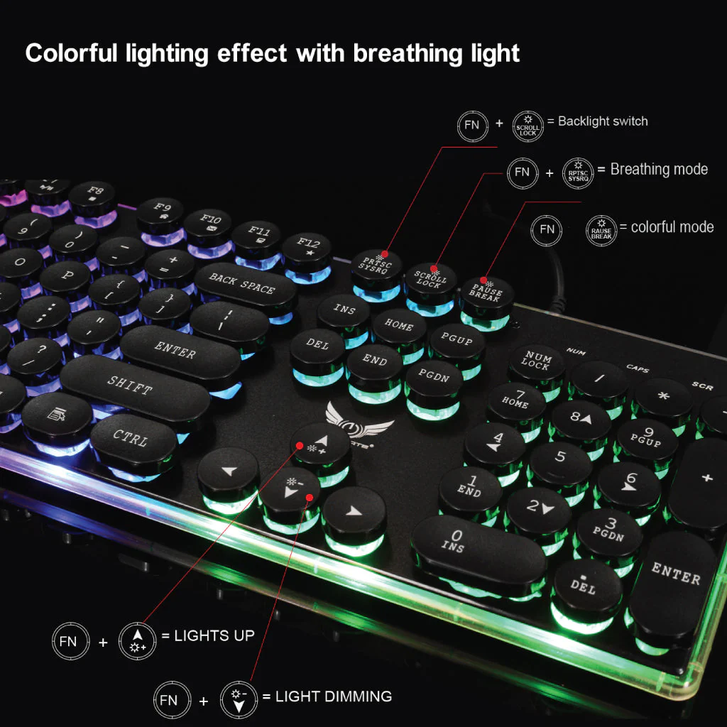 HXSJ - J40 Wired Gaming Keyboard Mouse Combo - Image 11