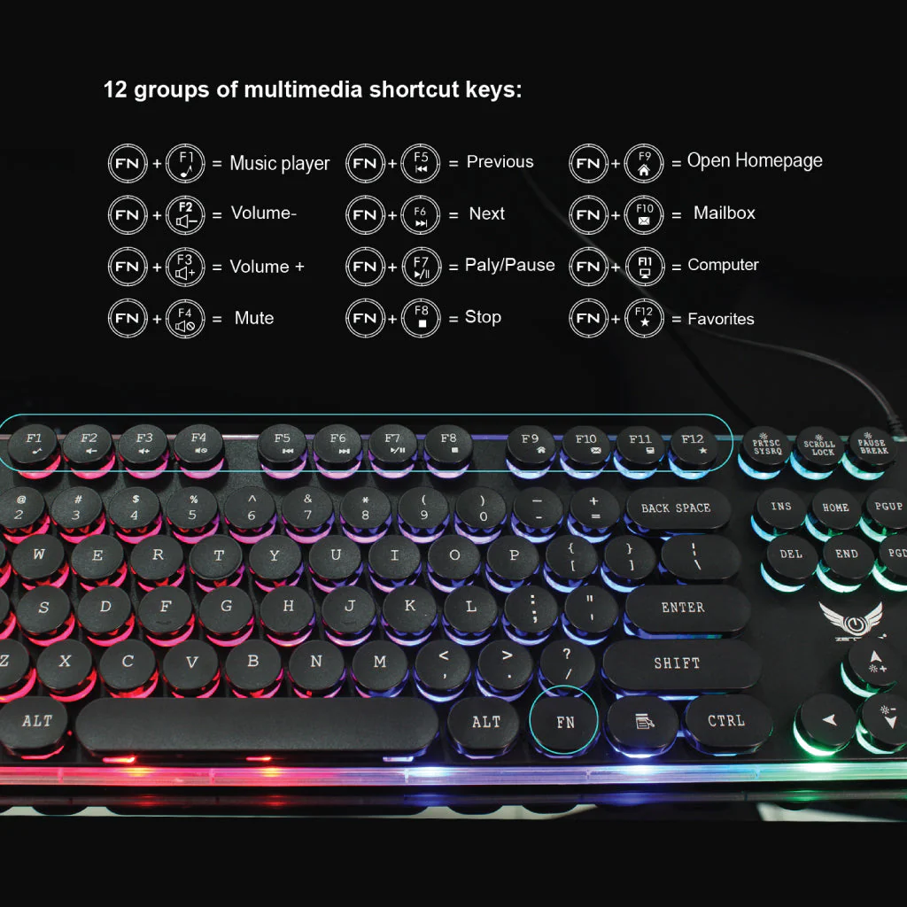 HXSJ - J40 Wired Gaming Keyboard Mouse Combo - Image 7