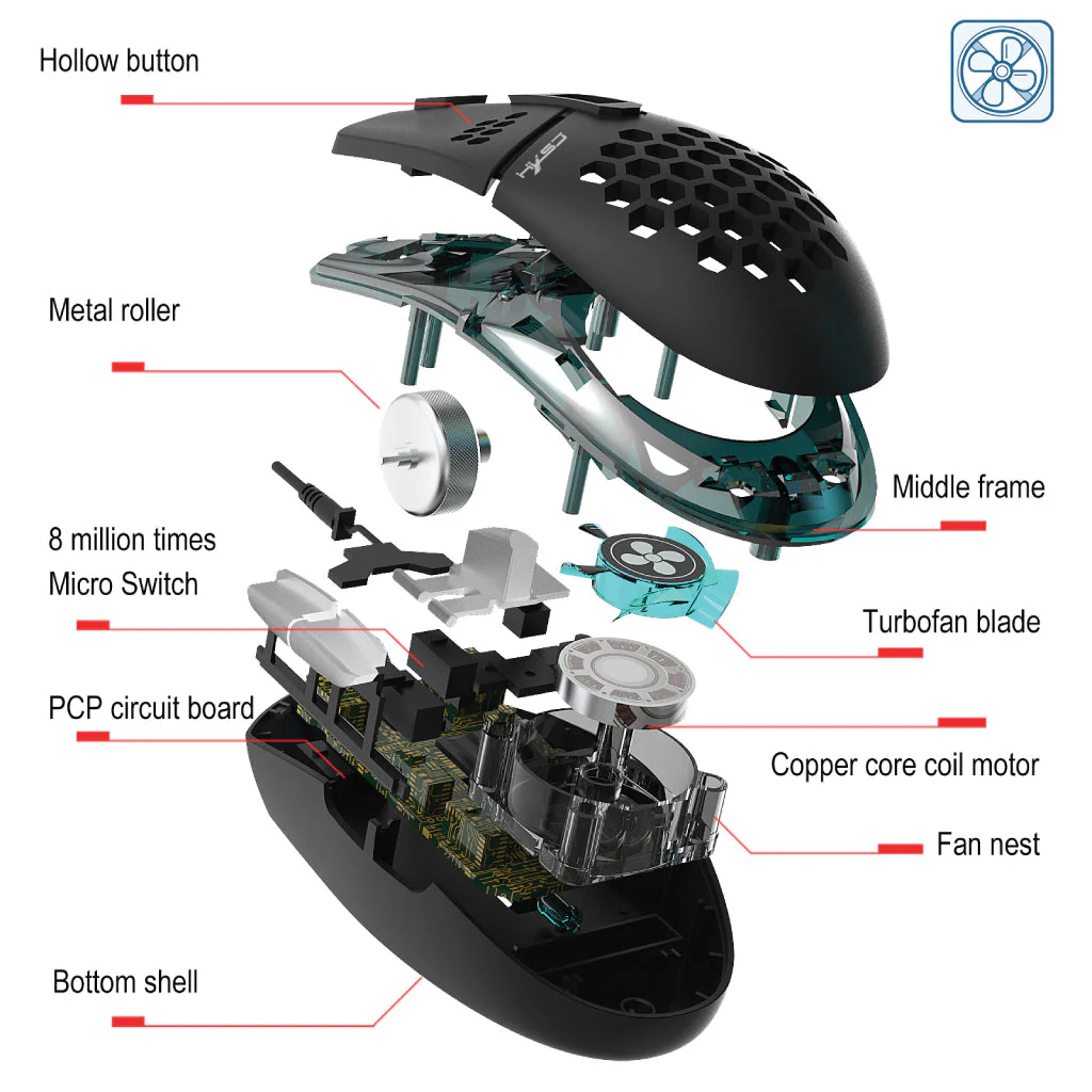 HXSJ - J400 Wired Gaming Mouse - Image 10