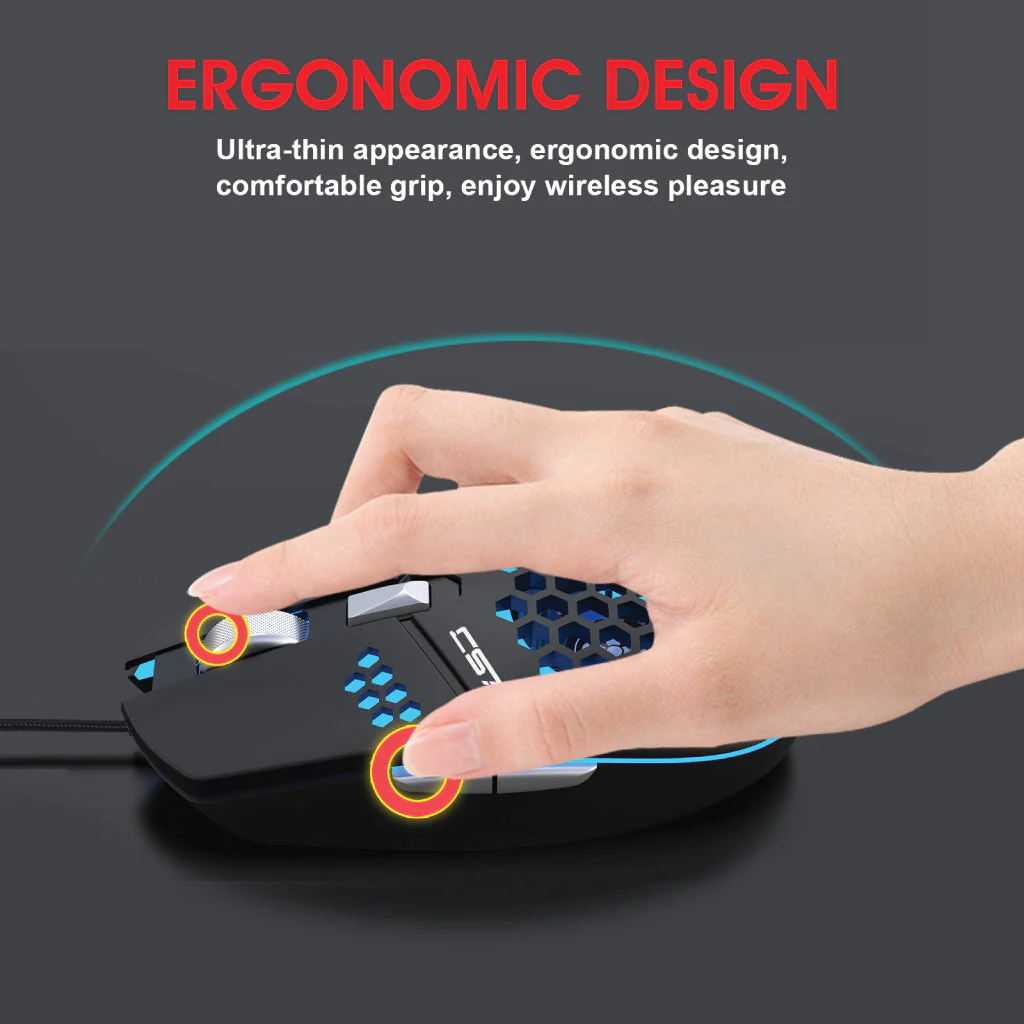 HXSJ - J400 Wired Gaming Mouse - Image 16