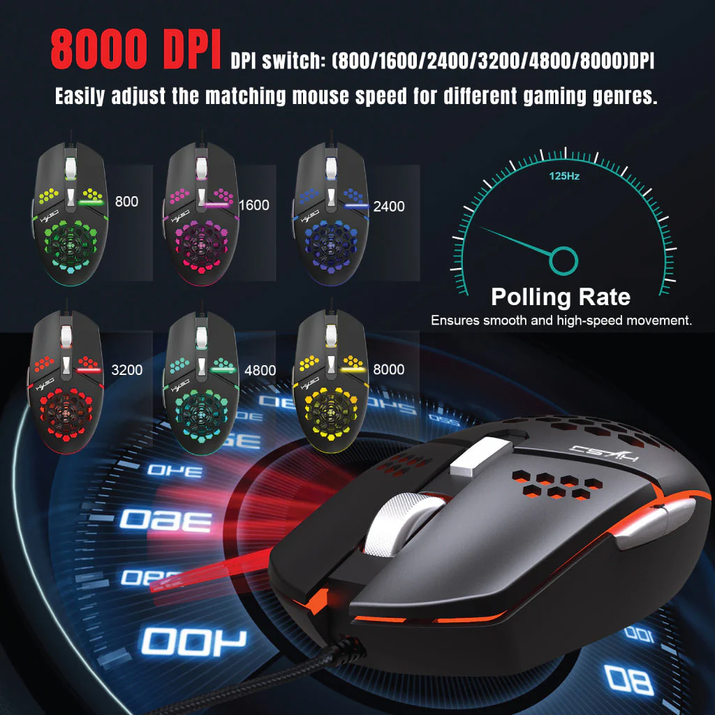 HXSJ - J400 Wired Gaming Mouse - Image 20