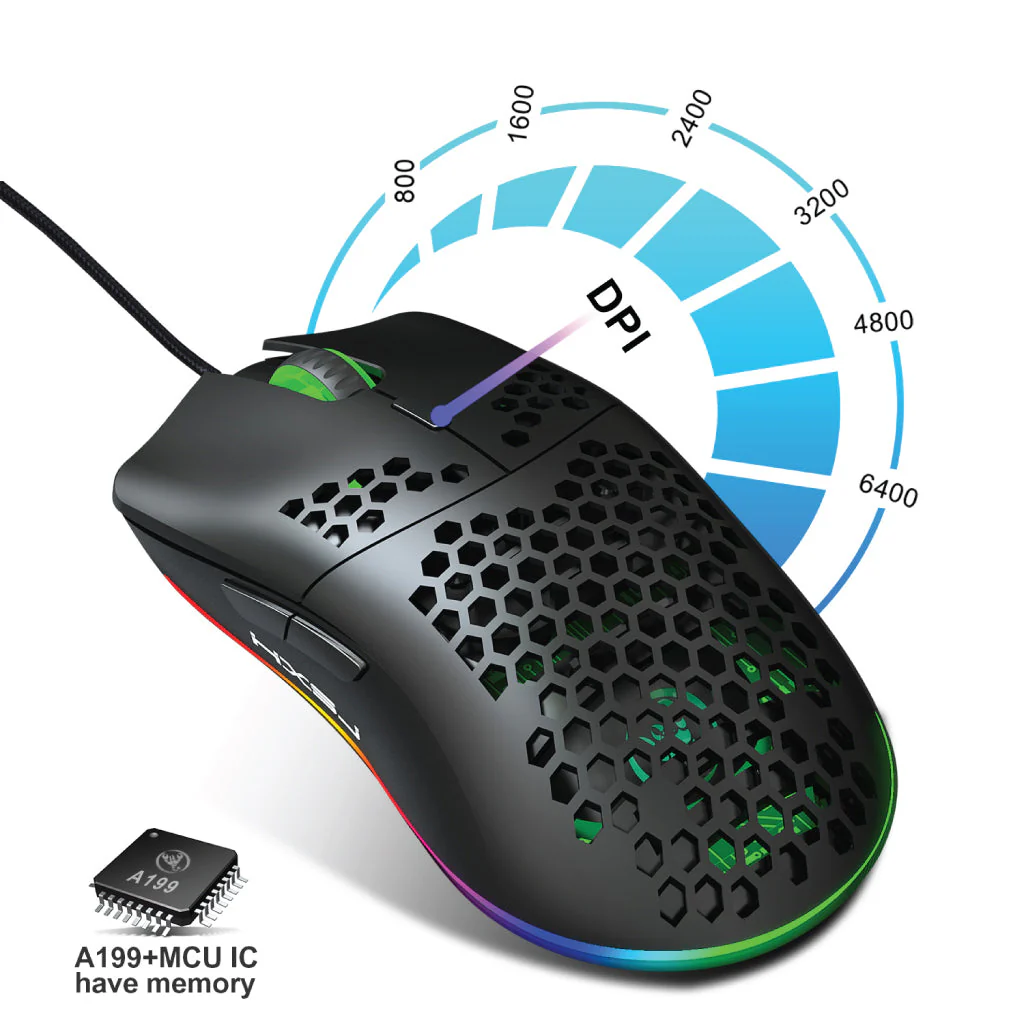HXSJ - J900 RGB Wired Gaming Mouse - Image 11