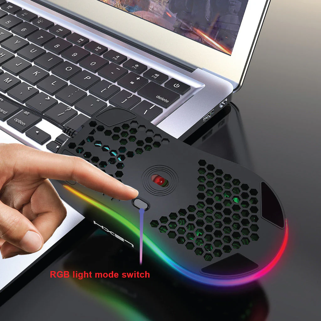 HXSJ - J900 RGB Wired Gaming Mouse - Image 5
