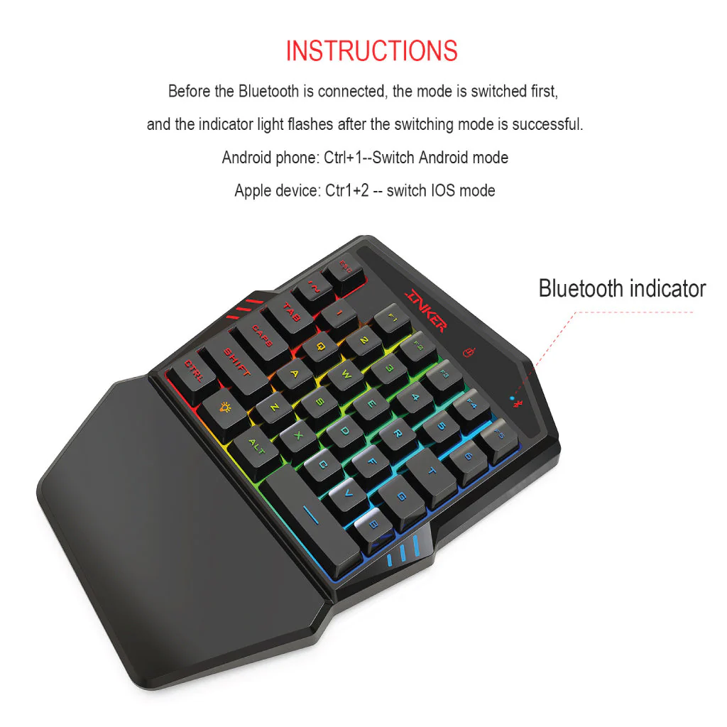 HXSJ - K99 Wireless Gaming Keyboard  Mouse Combo - Image 14