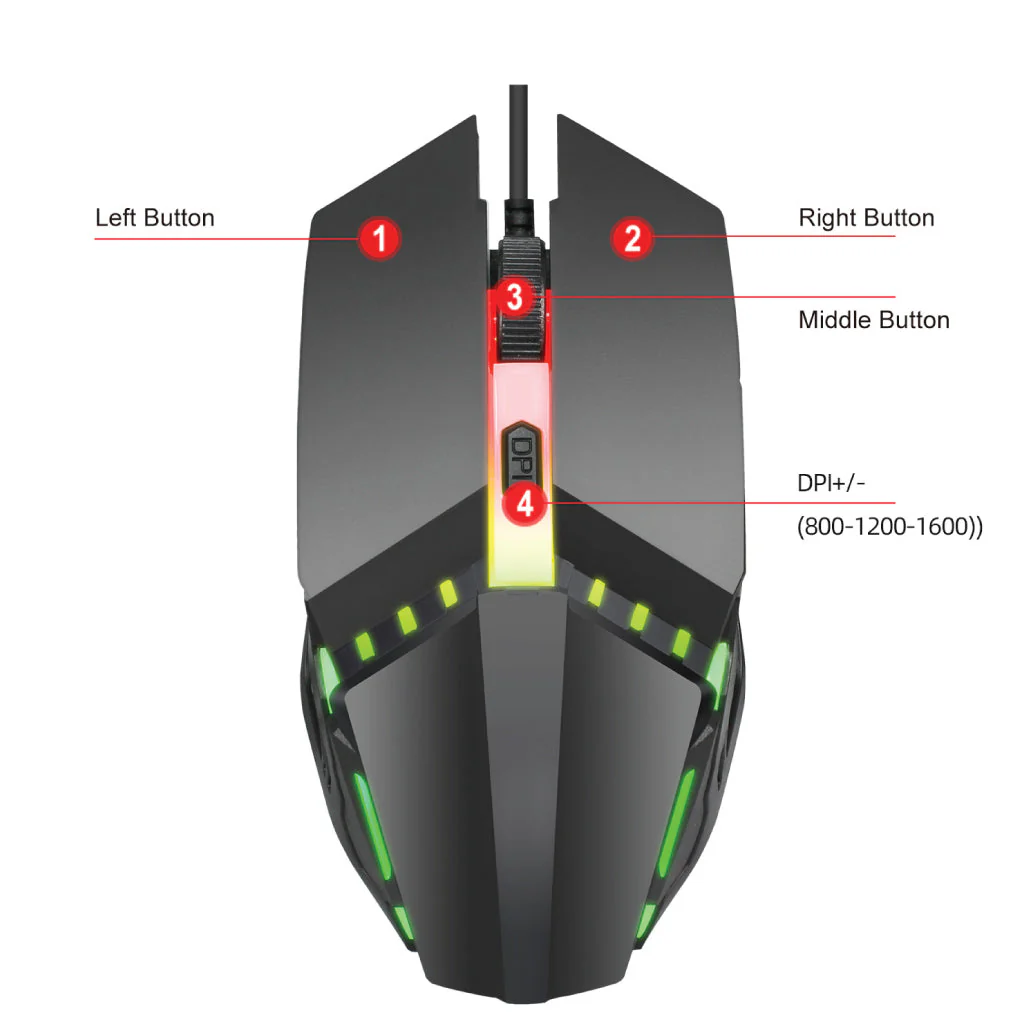 HXSJ - K99 Wireless Gaming Keyboard  Mouse Combo - Image 16