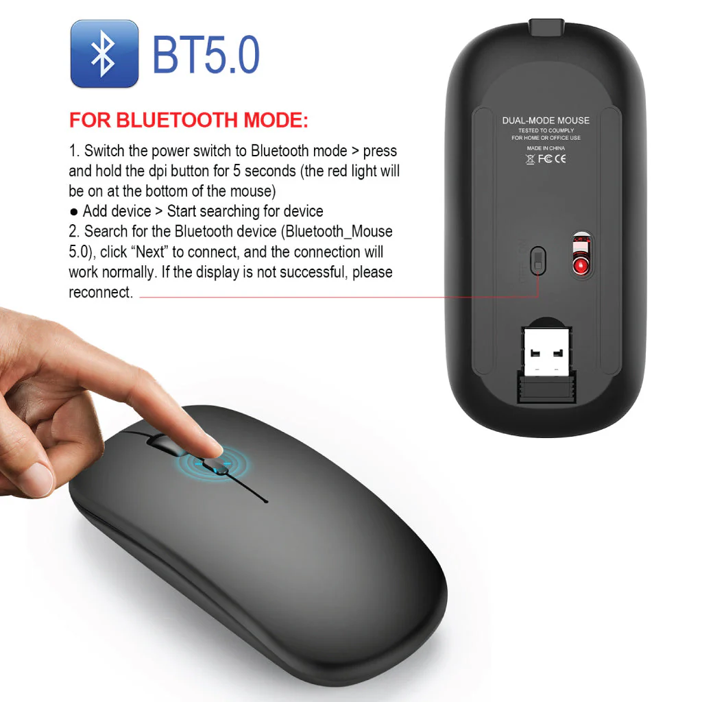 HXSJ - M90 Wireless Mouse - Image 5
