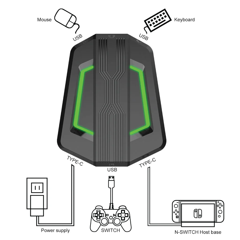HXSJ - P6 Keyboard and Mouse Converter (Demo Unit) - Image 10