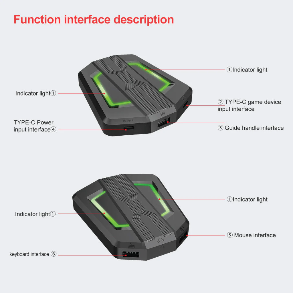 HXSJ - P6 Keyboard and Mouse Converter (Demo Unit) - Image 17