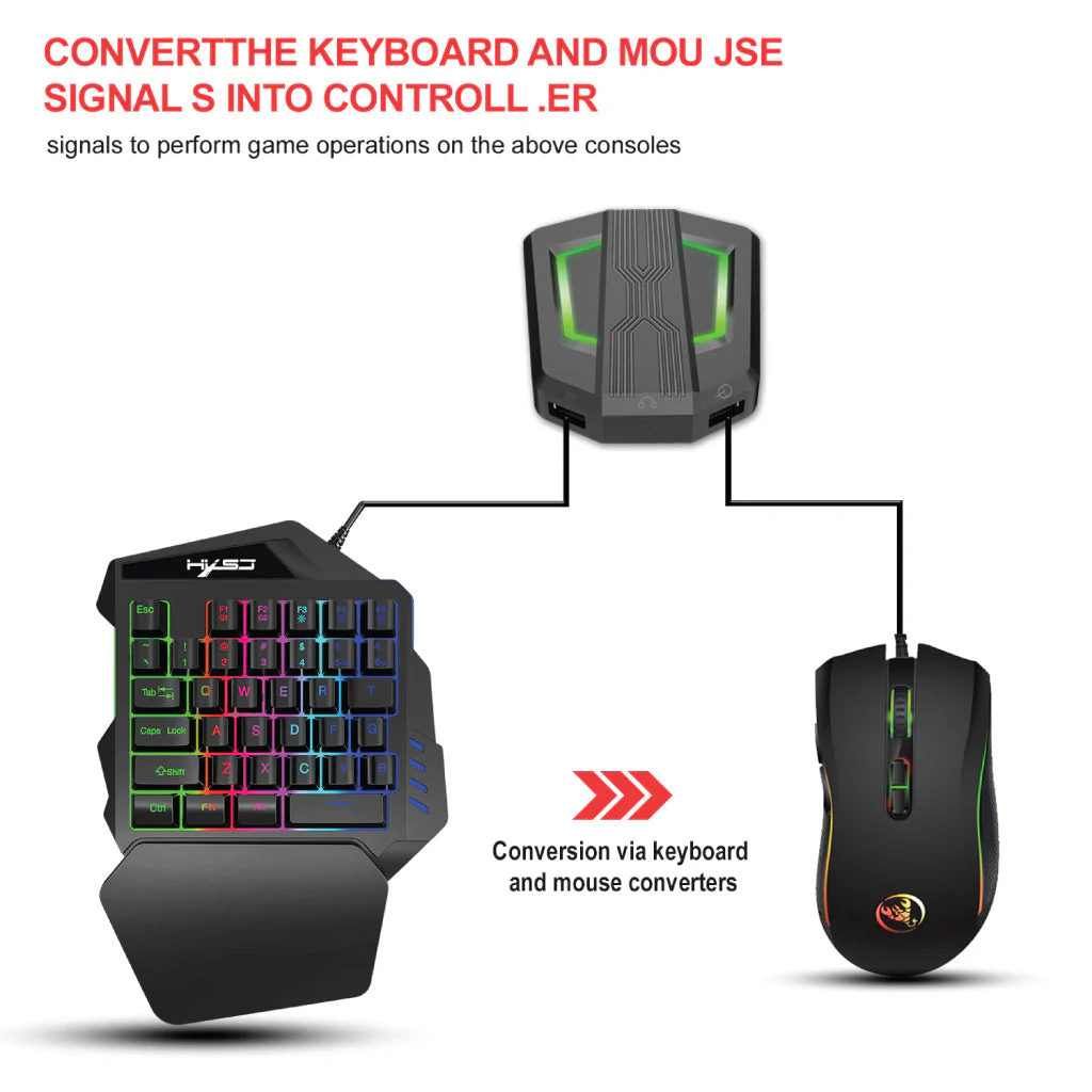 HXSJ - P6 Keyboard and Mouse Converter (Demo Unit) - Image 9