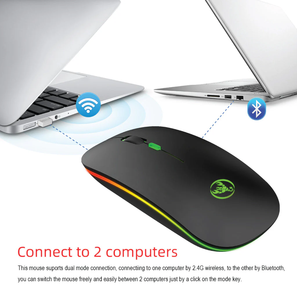 HXSJ - T18  Dual Mode Wireless Mouse - Image 17