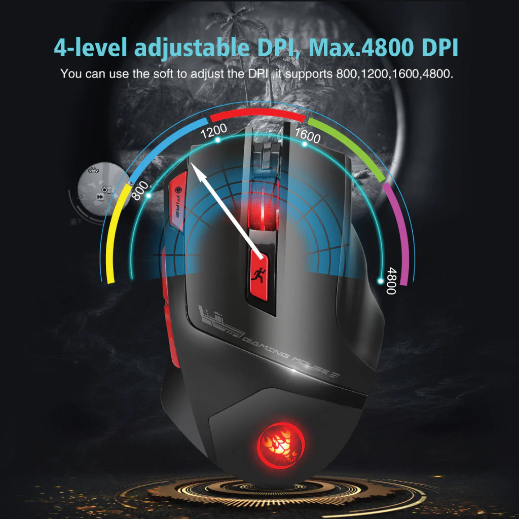 HXSJ - T88 Wireless Gaming Mouse - Image 3