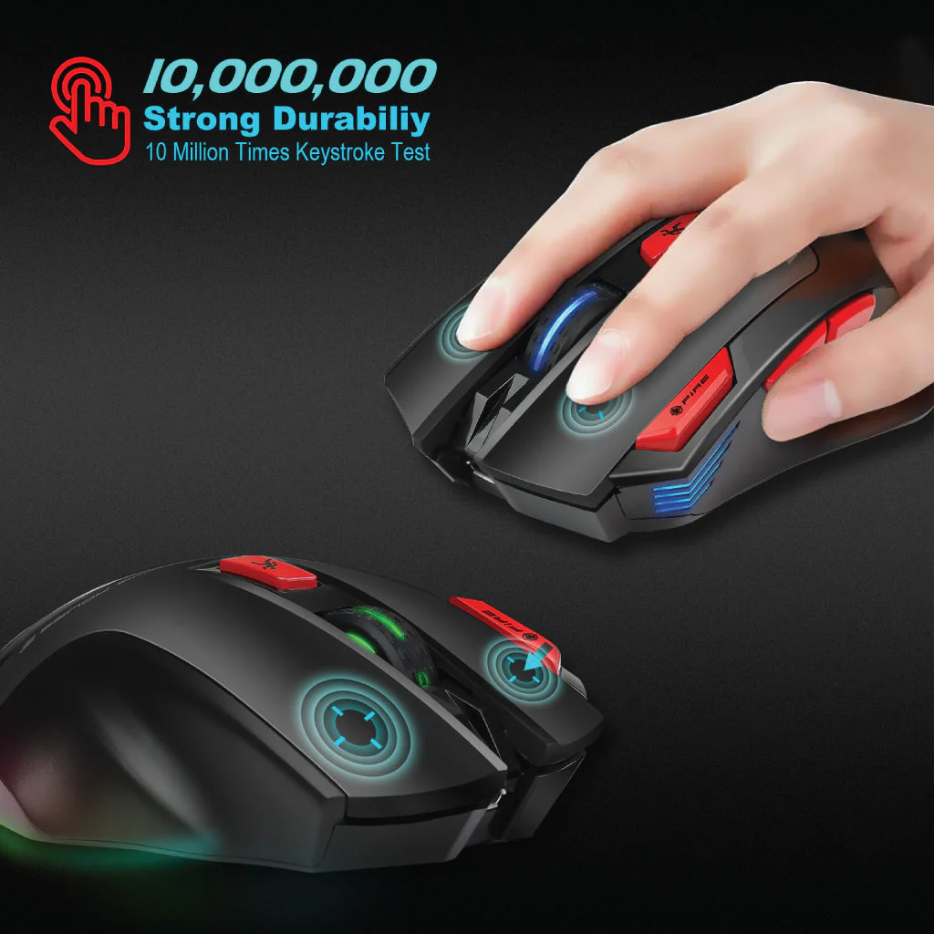 HXSJ - T88 Wireless Gaming Mouse - Image 6