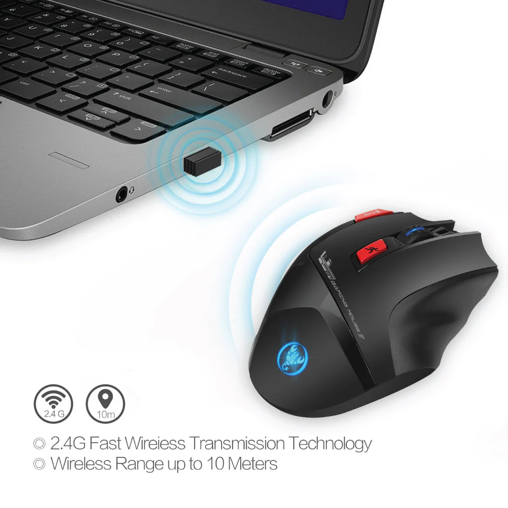 HXSJ - T88 Wireless Gaming Mouse - Image 7