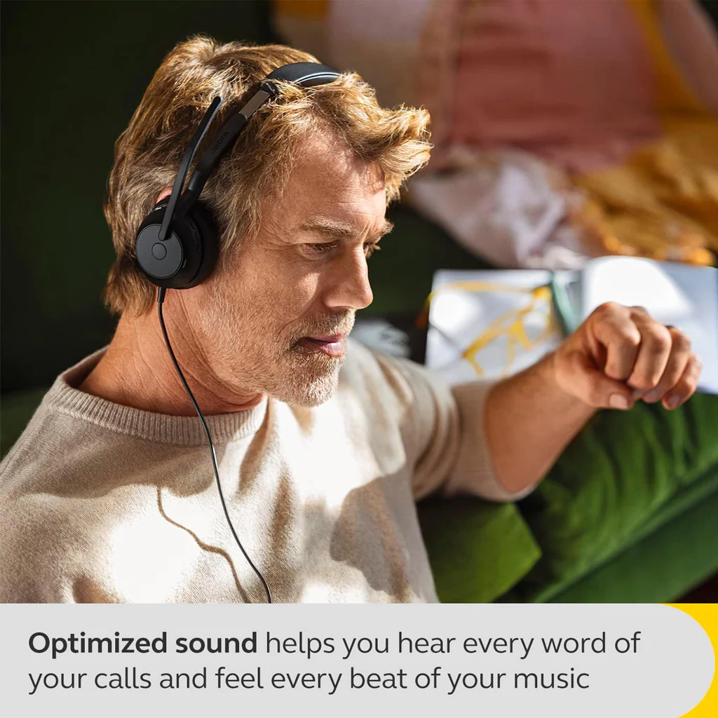 JABRA - EVOLVE2 50 MS Stereo Headset(Unboxed) - Image 5