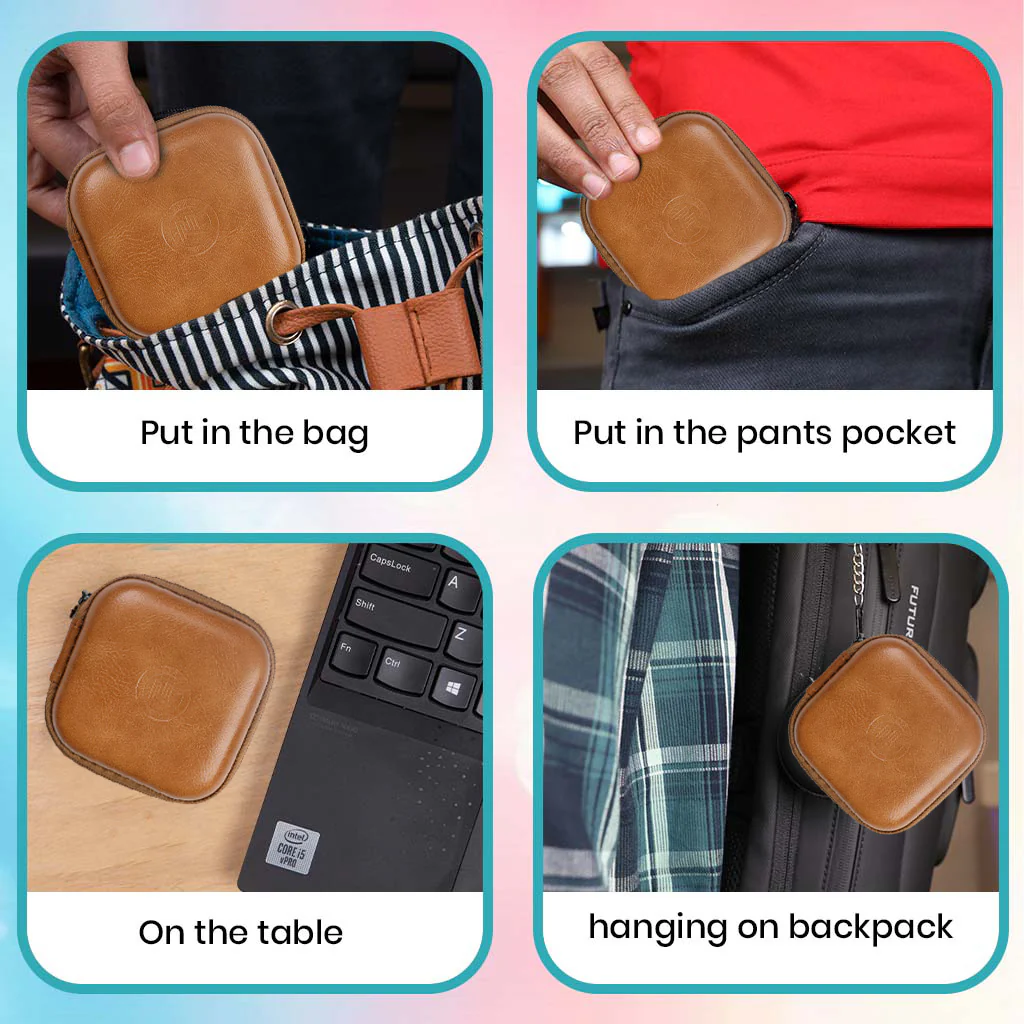 JUZEAR - AC34 PU Leather Earphone Case for IEM - Image 9