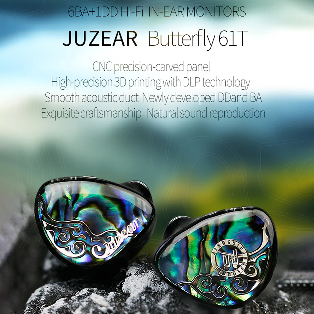 JUZEAR - Butterfly 61T Hybrid Driver IEM - Image 2