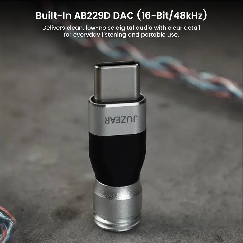 JUZEAR Defiant TYPE-C DAC Adapter for IEM Cables - Image 2
