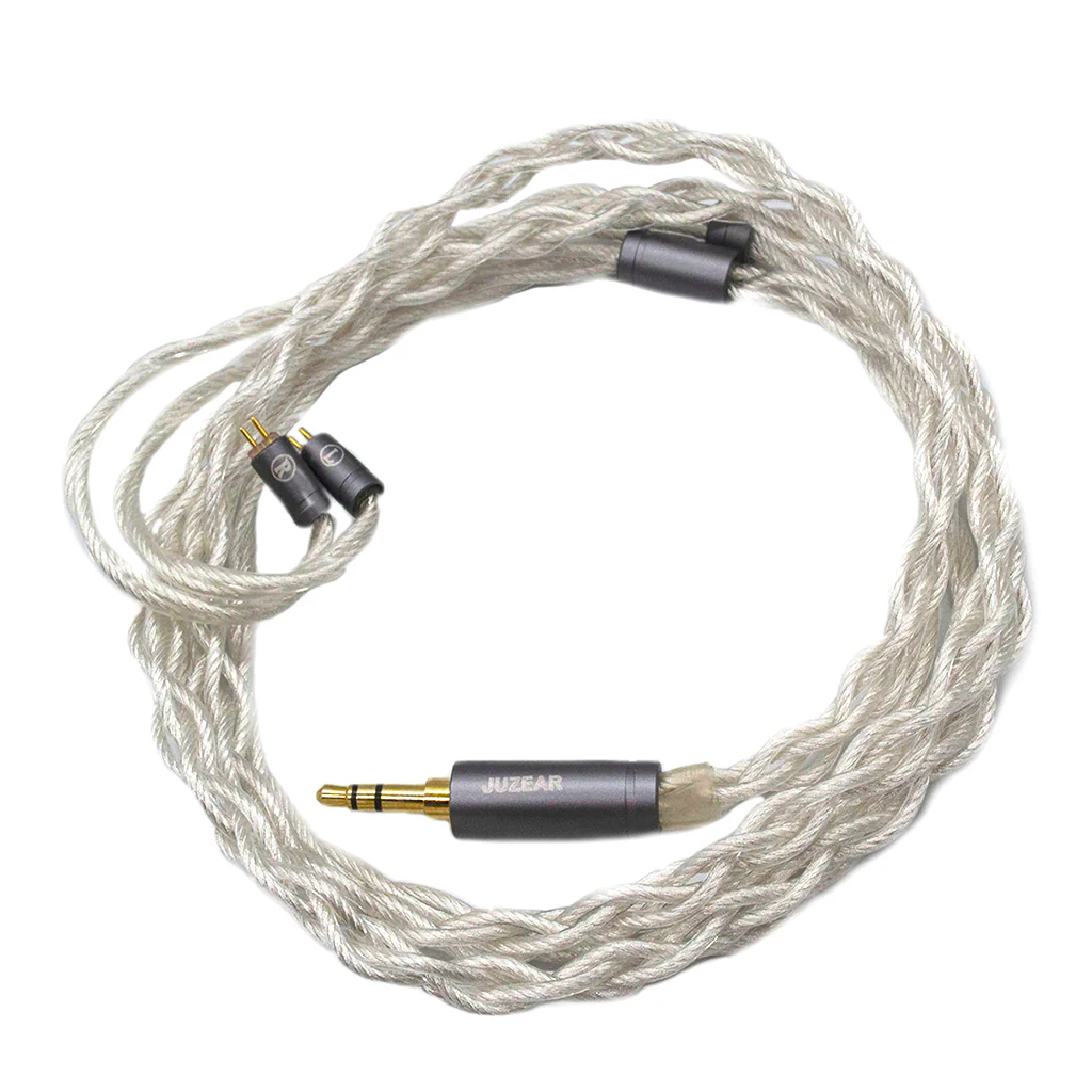 JUZEAR - Limpid OFC Silver Plated Upgrade Cable for IEM