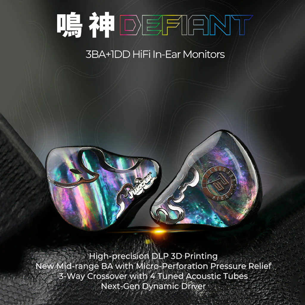 JUZEAR x Z Reviews Defiant 1DD+3BA Hybrid IEMs - Image 3