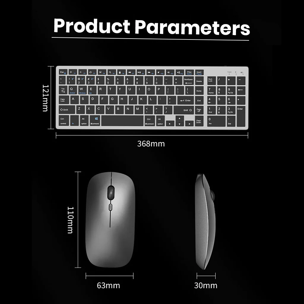 K936 Wireless Keyboard and Mouse Combo with Multi-Device Connectivity - Image 12