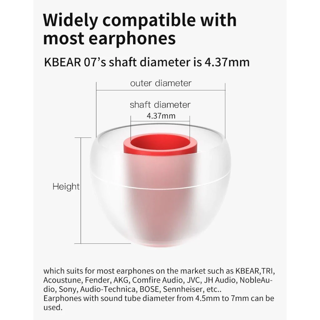KBEAR - KB07 Silicone Eartips - Image 4
