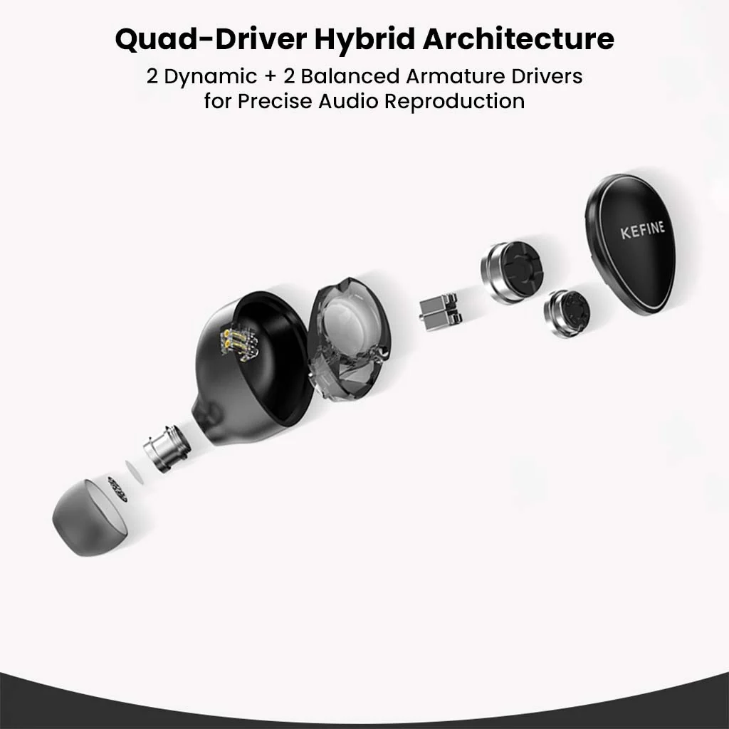 KEFINE - Quatio 2DD +2BA Hybrid Drivers IEM - Image 5