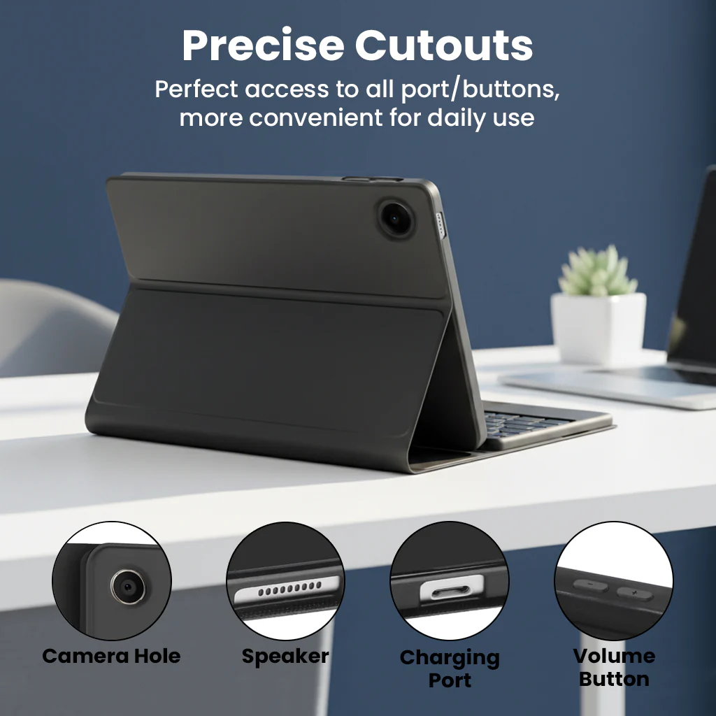 Keyboard Case for Lenovo Tab Plus 11.5” 2024 ZADX0098IN Folio Cover - Image 9