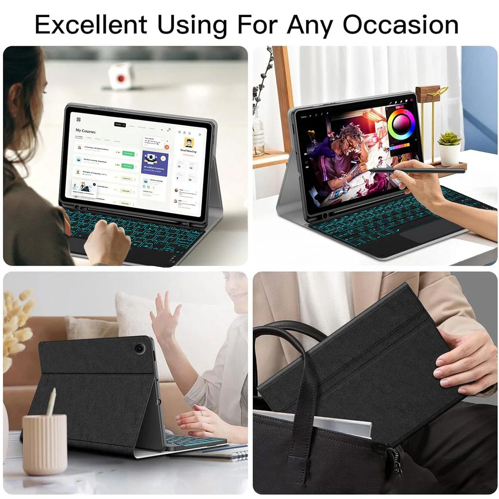 Keyboard Case for Samsung Galaxy Tab A11 / A9 8.7-inch Cover - Image 11