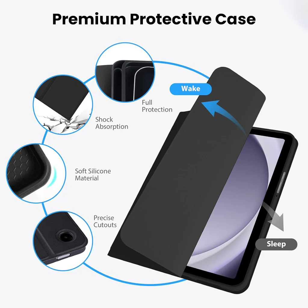 Keyboard Case for Samsung Galaxy Tab A11 / A9 8.7-inch Cover - Image 6