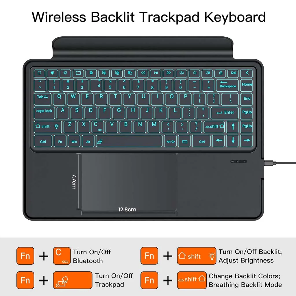 Keyboard Case for Samsung Galaxy Tab S10, S9, S8 Ultra 14.6 inch Cover - Image 4