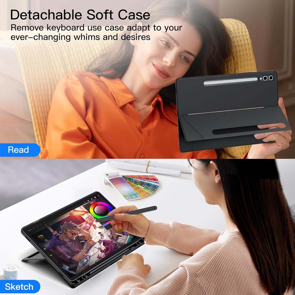Keyboard Case for Samsung Galaxy Tab S10, S9, S8 Ultra 14.6 inch Cover - Image 6