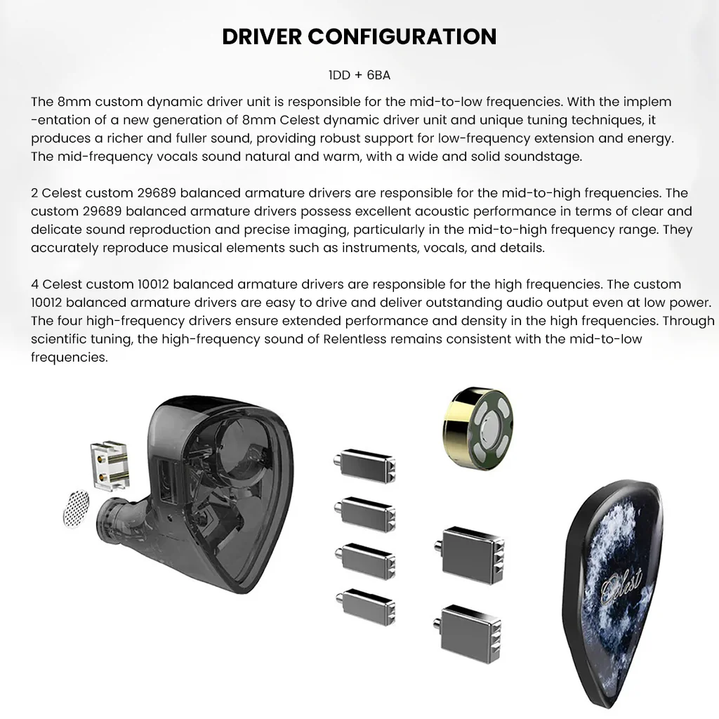 Kinera Celest Relentless Hybrid Driver IEM - Image 6