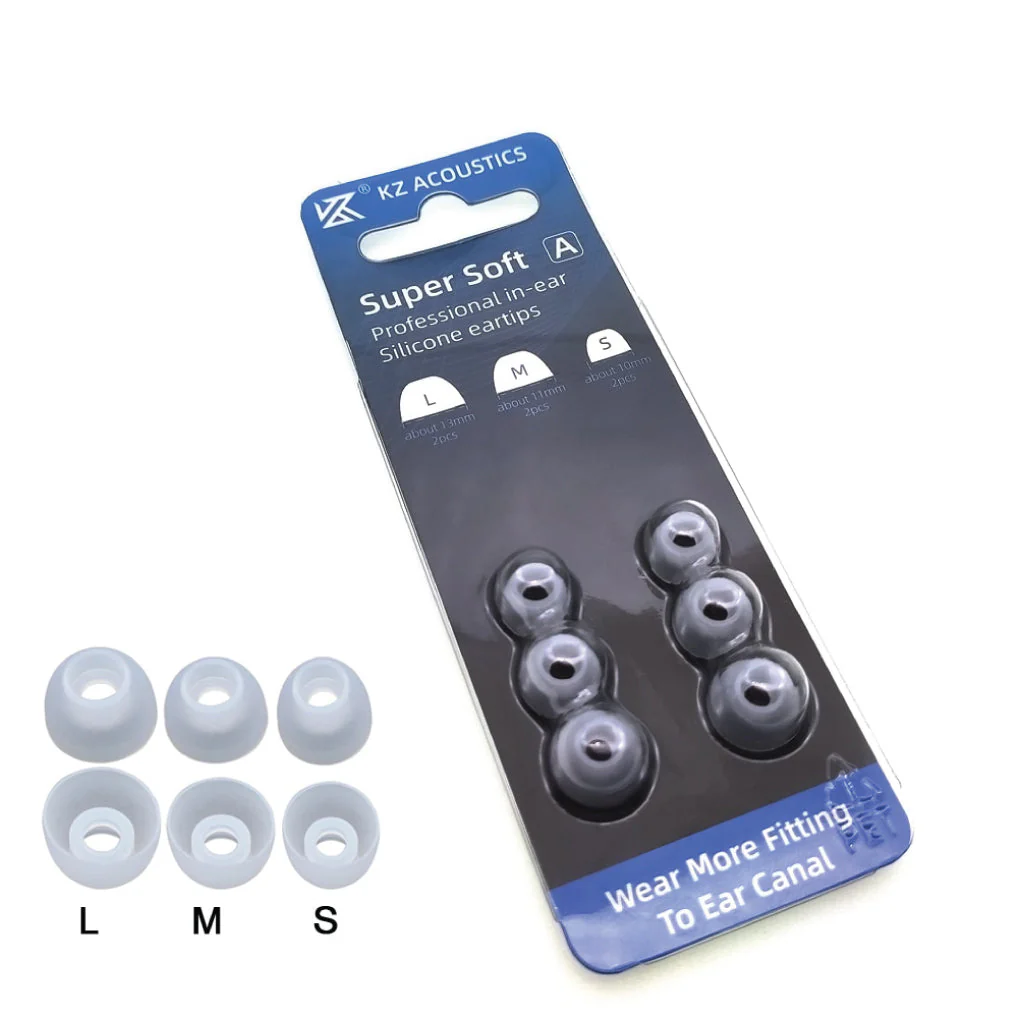 KZ - 3 Pair Silicone Eartips - Image 4